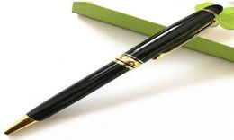 Promotion Metal Ballpoint Pen Black Gold Pens for Writing Good Quality Stationery Office School Suppliers 163 design Ball Pen6655841