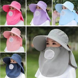 Berets Summer Outdoor Fishing Hunting Hiking Hat Face And Neck UV Protection Protective Cover Ear Flap Women