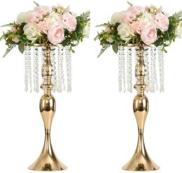 Weddings Candle Holders Stand Gold Silver Iron Table Flower Tray Home Decorations 0413