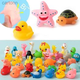 Bath Toys 10/5Pcs Baby Cute Animals Bath Toy Swimming Water Toys Soft Rubber Float Squeeze Sound Kids Wash Play Funny Squeaky Bathing Gift 240413