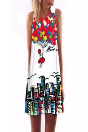 New summer sweater dress digital printing womens clothing plus size women dress strapless club party casual designer dresses2556900
