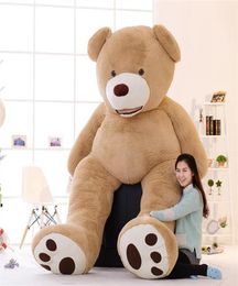 1pc Lovely Huge Size 130cm USA Giant Bear Skin Teddy Bear Hull High Quality Whole Selling Birthday Gift For Girls Baby286J9037035