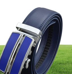 Plyesxale Black Brown Red Blue Belt Men 2021 High Quality Cow Leather Belts For Designer Automatic Buckle Mens G331737098