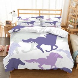 Bedding Sets Running Animal Printed Duvet Cover Set Covers Pillowcases Comforter Bedclothes Bed Linen