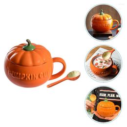 Mugs Pumpkin Mug Dinner Table Decor Ceramic Storage Cups Decorate Water Ceramics Juice Child