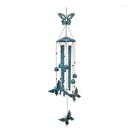 Decorative Figurines 1 PCS Butterfly Wind Chimes Blue Metal Outdoor Gifts For Women Decorations Decor