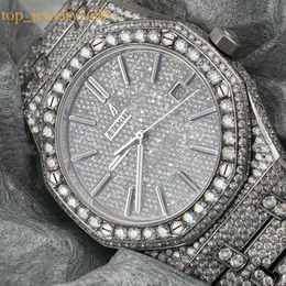 VVS Moissanite Herren Montre Luxe Original Audemar Pigeut voll aus Chronographen Designer Uhren hochwertige Männer Diamond Uhr Dhgate Neu