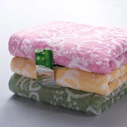 Towel 4pcs Bamboo Fiber Face With Untwisted Yarn Floral Design Highly Absorbent For Washing