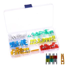 120pcs Mini Blade Fuse Assortment Set Auto Car Motorcycle SUV FUSES Kit CN37