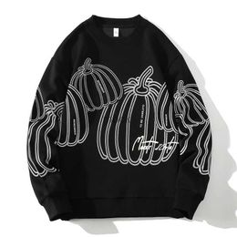 Mens Jackets Autumn Spring 2024 Hoodies Sweatshirt For Mens Black Print Hip Hop Punk Pullover Streetwear Casual Fashion Clothes OverSize 5XL 240412