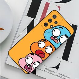 Amazing World of G-Gumball Phone Case For Samsung Galaxy A13,A21s,A22,A31,A32,A52,A53,A71,A80,A91 Soft Black Phone Cover