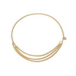 Цепочки живота Бохо Mtilayer Chain Women Simple Y Crystal Beads Body Бикини пляжные талия летние украшения подарки доставка Otyda dh4rx