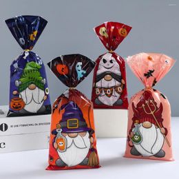 Gift Wrap 25/50pcs Halloween Ghost Candy Snack Bag Decoration 2024 Plastic Biscuit Cookies Party Supplies For Kid