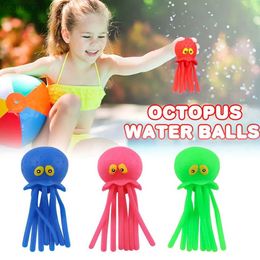 Bath Toys Baby Bath Toys Sponge Water Absorbing Octopus Squeezing Stress Relief Toys Summer Swimming Play Water Toy for Children 240413