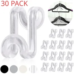 Hangers Connector Hooks For Hanger Transparent Stackable Clothes With Extender Clips Space Saving Outfit Organiser