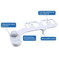 New Bidet Attachment for Toilet Women Ass Washers Spray Cleaners Bidet Sprayer Bathroom Accessories Easy installation