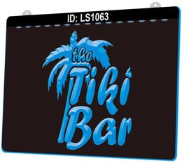 LS1063 Open Tiki Bar Enseigne Lumineuse 3D Engraving LED Light Sign Whole Retail329M9927266