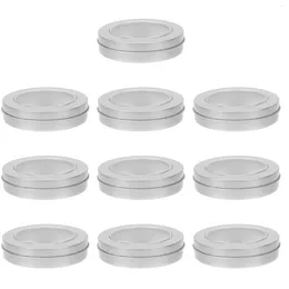 Take Out Containers 10 Pcs Props Sugar Cookie Tin Box Travel Small Clear Container Iron Candy Jar Tinplate Jewelry