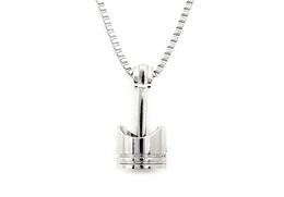 Mini Engine Piston Pendant Stainless Steel Necklace Biker Motorcycle Enthusiast Torque Necklaces Men Punk Rocking Jewelry SN633967159