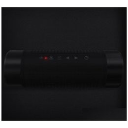 Portable Speakers Outdoor Bluetooth Wireless Bicycle Speaker 5200Mah Power Bank Waterproof With Microphone Led Light Accessories Drop Dht4V
