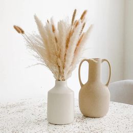 Decorative Flowers Dried White Pampas Grass Boho Bouquet Naturally Tail Wedding Home Decor Artificial Plant