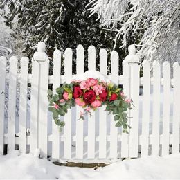 Decorative Flowers Christmas Arch Wreath Floral Garland Festival Theme Multi-purpose For Home Wedding Wall Door