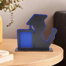 Frames Durable Graduation Picture Frame Wooden With Bachelor Hat Engraving For Home Decoration Gift