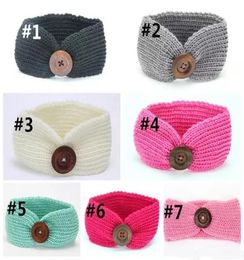 kids knit Crochet Turban Headband Warm Knot for Children Hair Head Band Wrap Hairband Ornaments Headbands Hair Accessories7287001