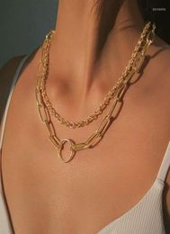 Chains Necklace Vintage Temperament Jewellery Gold Chain Layered Sweater Accessories Personality Trend Women4380853