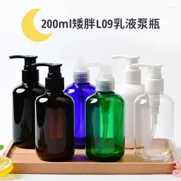 Storage Bottles 200pcs Empty Pump Bottle 200ml Clear Refillable Plastic With Dispenser Travel Lotion Container For Shampoo