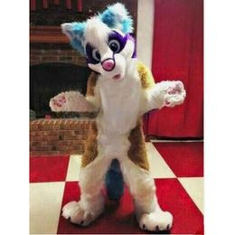 2024 Super Cute Husky Dog Fox Adults Mascot Costume Fursuit Halloween Suit Costumes dress