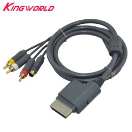 Cables High quality S Video Composite AV RCA Cable Audio Video Lead for Microsoft for XBOX360 Xbox 360 TV Game