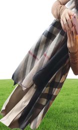 Scarf Chic Retro Gradualized Plaid Cotton Linen Tourism Sunscreen Shawl Trend Designer Long Scarves1558083