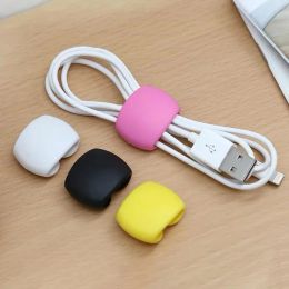 Cable Organiser 1/5Pcs Cable Clip Desk Tidy Organiser Cable Winder Wire Cord USB Charger Cord Holder Organiser Fixed Clasp