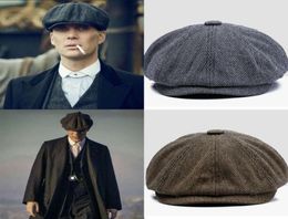 hats Men Vintage Visgraat Gatsby Tweed Peaky Blinders Newspaper sman Lent Plate Pieced Baret76848008107328