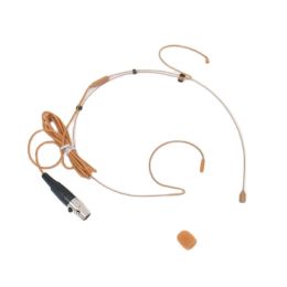 Microphones DH5 Tan Omnidirectional Subminiature Headset Microphone For Shure ULXD SLXD PGX BLX Sennheiser G3 G4 Brown Double Hook