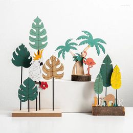 Decorative Figurines Creative And Personalised Wooden Plant Home Decorations For Office Desktop Small Ornaments