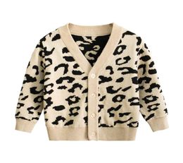 Baby Boys Leopard Pattern Sweater Winter Toddler Christmas Cotton Cardigans Children Clothes Knitwear Kids 2104199351995