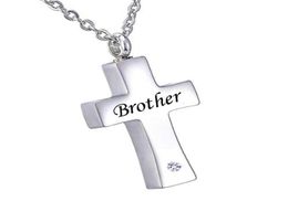 Fashion Jewellery Urn Necklace For Ashes Keepsake brother Memorial Urn Pendant Stainless Steel Cremation Jewelry93339908224660