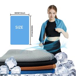 30x100CM Breathable Cooling Towel, Quick Drying Absorbent Gym Towel For Yoga Running Camping