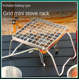 Tools Outdoor Stainless Steel Burner Bracket Portable Grill Grid Baking Tray Net