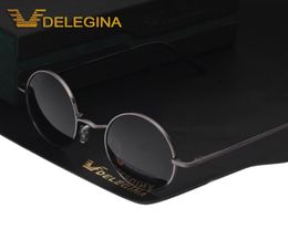 Vintage Unisex Round Polarised Sunglasses Small circle lens Polar Sunglases Driving Shades3851770