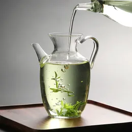 Wine Glasses High Borosilicate Glass Small Tea Pot Heat Resistant Kettle Office Teapot Transparent Cup Set Drinkware 40/300ML