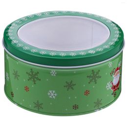 Storage Bottles Packing Box Christmas Candy Jar Child Crackers Cookie Gift Tins Tinplate Biscuits Case