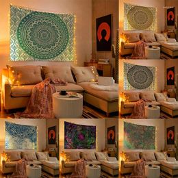 Tapestries Tapestry Gradient Colour Wall Decor The Mandala Series Home Living Room Hanging Background Cloth