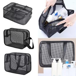 Storage Bags Big Pockets Tote Bag Easily Carry Bathroom Mesh Shower Quick Dry