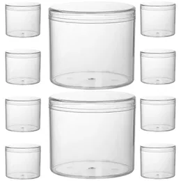 Storage Bottles 15 Pcs Snack Sealed Jar Grains Container Small Mason Jars Kitchen Cereal Plastic Containers Lids Cover