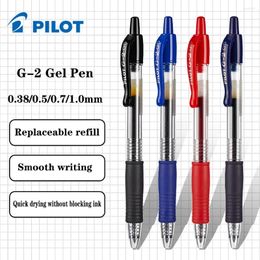 1pcs Japan PILOT Gel Pen G-2 BL-G2 Quick-drying Ink Office Accessories School Stationery 0.38/0.5/0.7 Replaceable Refills