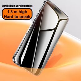 2pcs 9D full cover Not Glass for iPhone 15 Pro Max 14 Plus 13 12 Mini 11 Pro X XR XS Max Privacy hydrogel film screen protector