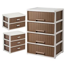 Organiser Drawers Storage 3 Tier Plastic Storage Box Stackable Storage Classified Organising Supplies with Handles Decorative